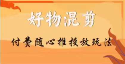 【万三】好物混剪付费随心推投放玩法，随心投放小课抖音教程-葛仙仙资源库