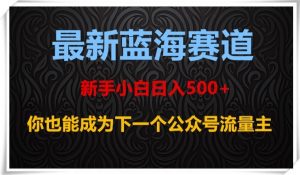 最新蓝海赛道,新手小白日入500+,你也能成为下一个公众号流量主【揭秘】-葛仙仙资源库