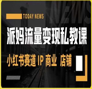 派妈流量变现私教课,小红书赛道IP  商业  店铺 -葛仙仙资源库