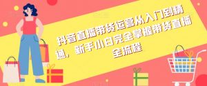 抖音直播带货运营从入门到精通,新手小白完全掌握带货直播全流程-葛仙仙资源库