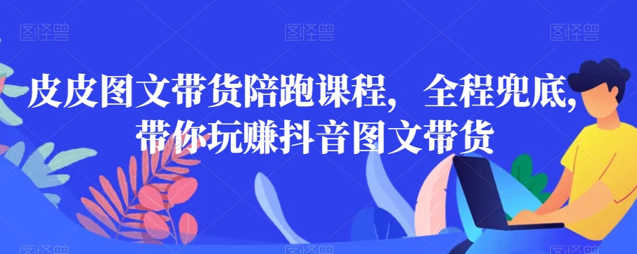 皮皮图文带货陪跑课程，全程兜底，带你玩赚抖音图文带货-葛仙仙资源库