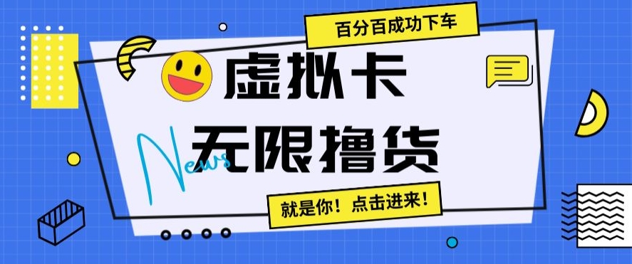 虚拟卡无限撸货，百分百成功下车【仅揭秘】-葛仙仙资源库