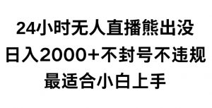 快手24小时无人直播熊出没,不封直播间,不违规,日入2000+,最适合小白上手,保姆式教学【揭秘】-葛仙仙资源库