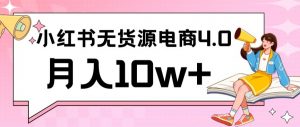 小红书新电商实战,无货源实操从0到1月入10w+联合抖音放大收益【揭秘】-葛仙仙资源库