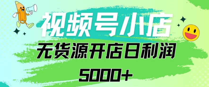 视频号无货源小店从0到1日订单量千单以上纯利润稳稳5000+【揭秘】-葛仙仙资源库