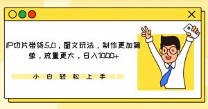 IP切片带货5.0,图文玩法,制作更加简单,流量更大,日入1000+【揭秘】-葛仙仙资源库