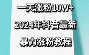 抖音最新暴力涨粉教程,视频去重,一天涨粉10w+,效果太暴力了,刷新你们的认知【揭秘】-葛仙仙资源库