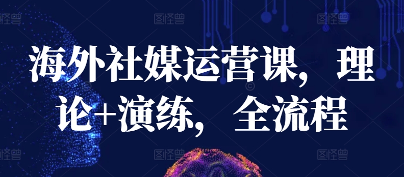 海外社媒运营课，理论+演练，全流程-葛仙仙资源库