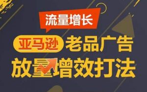 流量增长 亚马逊老品广告放量增效打法，短期内广告销量翻倍-葛仙仙资源库