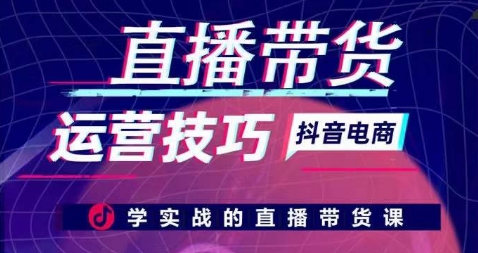 直播带货运营技巧，学实战的直播带货课-葛仙仙资源库