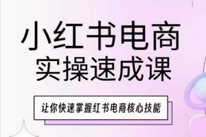 小红书电商实操速成课,让你快速掌握红书电商核心技能-葛仙仙资源库