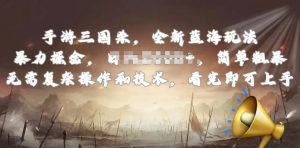 手游三国杀最新蓝海玩法,简单粗暴,无需复杂的操作和技术,看完即可上手【揭秘】-葛仙仙资源库