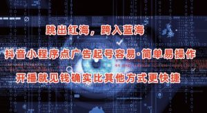 抖音小程序点广告项目，起号容易，简单易操作，开播就见有收益【揭秘】-葛仙仙资源库