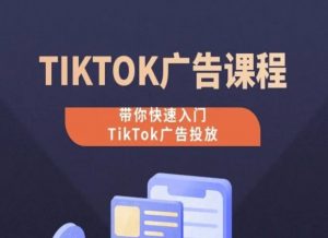 TikTok广告投放课程,从0-1实操课,带你快速入门TikTok广告投放-葛仙仙资源库