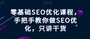 零基础SEO优化课程,手把手教你做SEO优化,只讲干货-葛仙仙资源库
