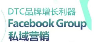 DTC品牌增长利器:Facebook Group私域营销策略-葛仙仙资源库
