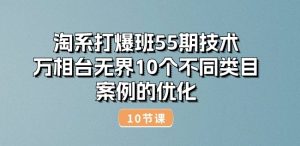淘系打爆班55期技术:万相台无界10个不同类目案例的优化(10节)-葛仙仙资源库