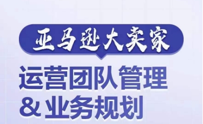 亚马逊大卖家-运营团队管理&业务规划，为你揭秘如何打造超强实力的运营团队-葛仙仙资源库