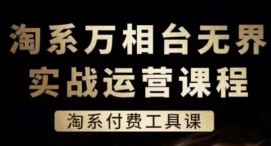 淘系万相台无界实战运营课，淘系付费工具课-葛仙仙资源库
