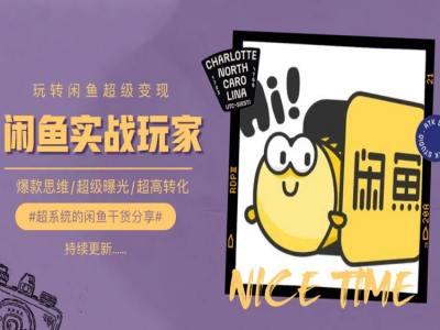 手把手教你0到1系统玩转闲鱼变现，爆款思维/超级曝光/超高转化-葛仙仙资源库