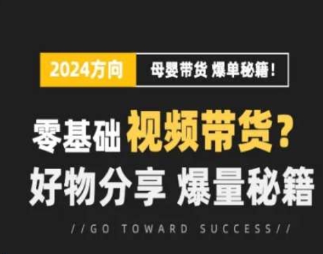 短视频母婴赛道实操流量训练营，零基础视频带货，好物分享，爆量秘籍-葛仙仙资源库