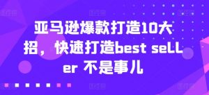 亚马逊爆款打造10大招,快速打造best seller 不是事儿-葛仙仙资源库