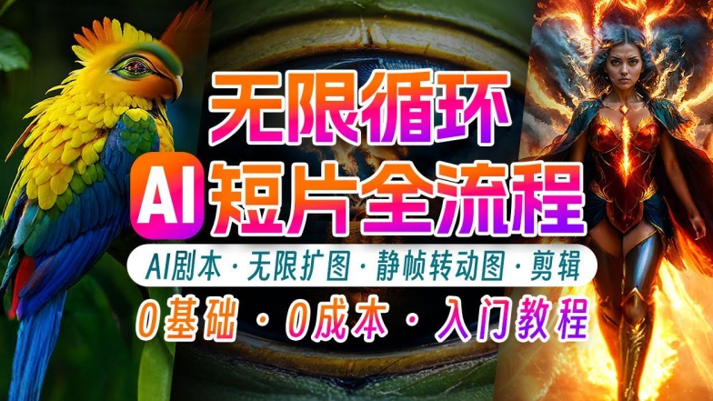 AI剪辑无限循环画面：新手轻松月入上万的秘技【揭秘】-葛仙仙资源库