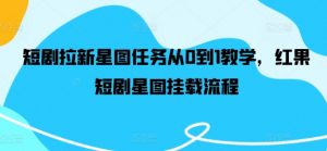 短剧拉新星图任务从0到1教学,红果短剧星图挂载流程-葛仙仙资源库