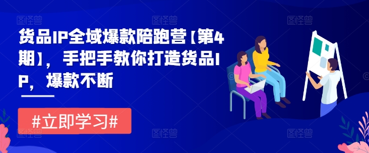 货品IP全域爆款陪跑营【第4期】，手把手教你打造货品IP，爆款不断-葛仙仙资源库