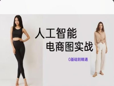 人工智能SD电商图实战，ai绘图0基础到精通-葛仙仙资源库