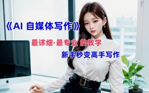 AI自媒体文章创作全网最详细教程,新手秒变写作高手,多方位发展-葛仙仙资源库