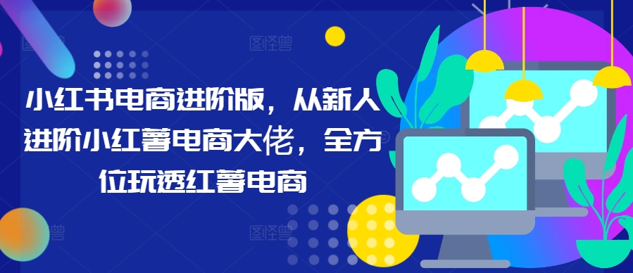 小红书电商进阶版，从新人进阶小红薯电商大佬，全方位玩透红薯电商-葛仙仙资源库
