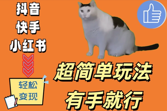 超简单玩法，有手就行，靠猫咪视频日入500+【揭秘】-葛仙仙资源库