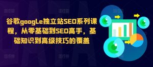 谷歌google独立站SEO系列课程,从零基础到SEO高手,基础知识到高级技巧的覆盖-葛仙仙资源库