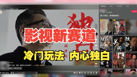 最新影视解说玩法，人物独白，30天涨粉24万+，全流程拆解【揭秘】-葛仙仙资源库