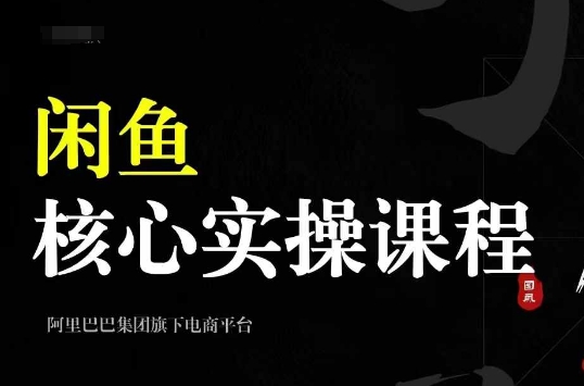 2024闲鱼核心实操课程，从养号、选品、发布、销售，教你做一个出单的闲鱼号-葛仙仙资源库