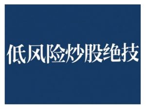 2024低风险股票实操营,低风险,高回报-葛仙仙资源库