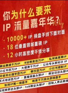 群响IP流量嘉年华,现场视频+IP江湖2024典藏版PPT-葛仙仙资源库