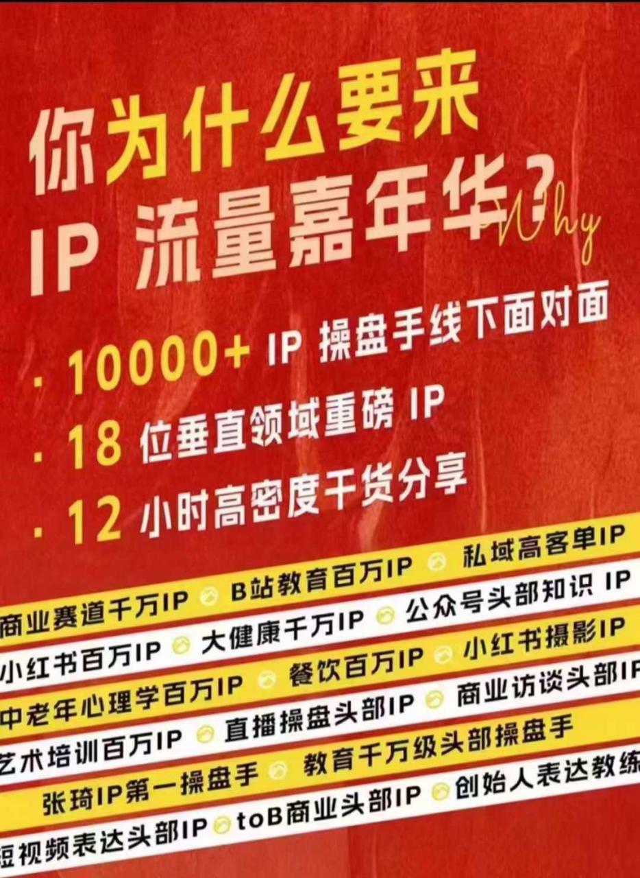 群响IP流量嘉年华，​现场视频+IP江湖2024典藏版PPT-葛仙仙资源库
