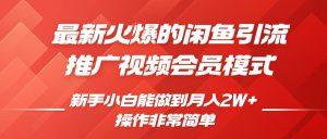 闲鱼引流推广影视会员,0成本就可以操作,新手小白月入过W+【揭秘】-葛仙仙资源库