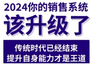 2024能落地的销售实战课,你的销售系统该升级了-葛仙仙资源库