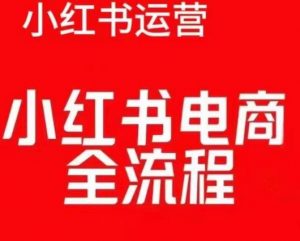 红薯电商实操课,小红书电商全流程-葛仙仙资源库