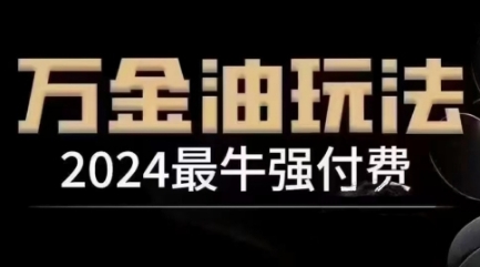 2024最牛强付费，万金油强付费玩法，干货满满，全程实操起飞（更新12月）-葛仙仙资源库
