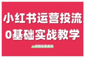 小红书运营投流,小红书广告投放从0到1的实战课,学完即可开始投放-葛仙仙资源库