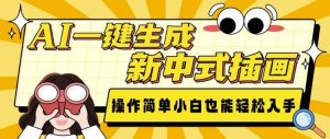 AI一键生成新中式插画, 操作简单,小白也能轻松入手-葛仙仙资源库