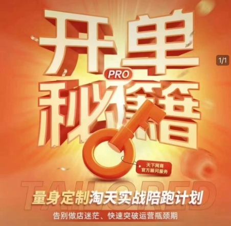 淘宝开单秘籍PRO，量身定制淘天实战陪跑计划，告别做店迷茫、快速突破运营瓶颈期-葛仙仙资源库