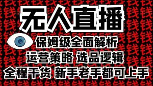 2025无人直播这么做就对了，保姆级全面解析，全程干货，新手老手都可上手-葛仙仙资源库