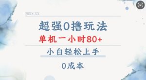 超强0撸玩法 录录数据 单机 一小时轻松80+ 小白轻松上手 简单0成本【仅揭秘】-葛仙仙资源库