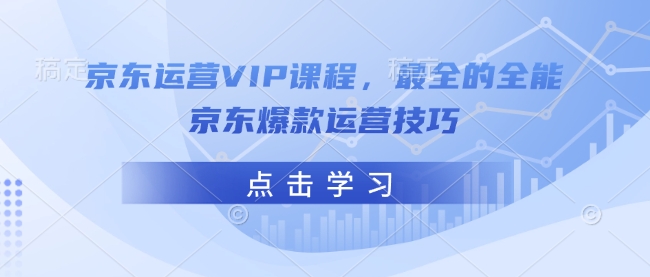 京东运营VIP课程，最全的全能京东爆款运营技巧-葛仙仙资源库