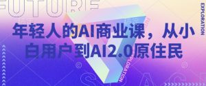 年轻人的AI商业课,从小白用户到AI2.0原住民-葛仙仙资源库